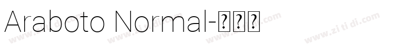 Araboto Normal字体转换